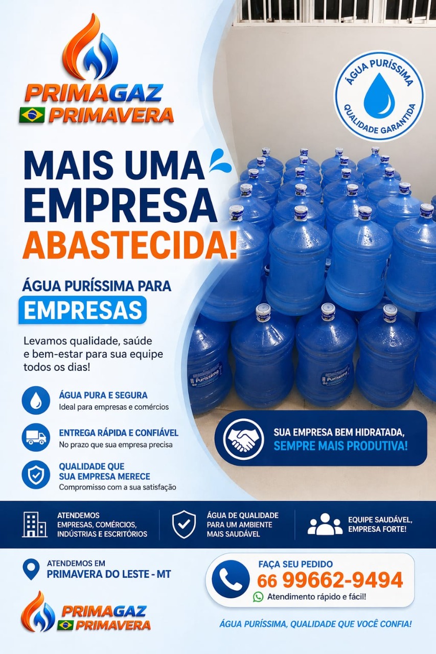 Primagaz Primavera: água puríssima para empresas