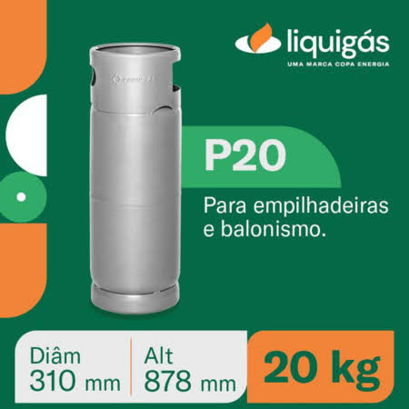 Cilindro P20 para empilhadeiras e balonismo